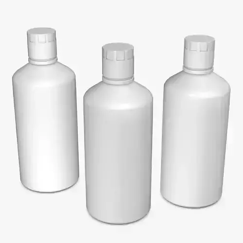 White Plastic Bottle