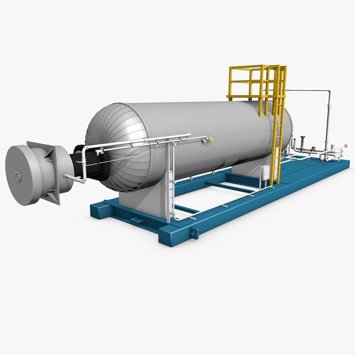 Industrial Boiler Construction 3D model_3