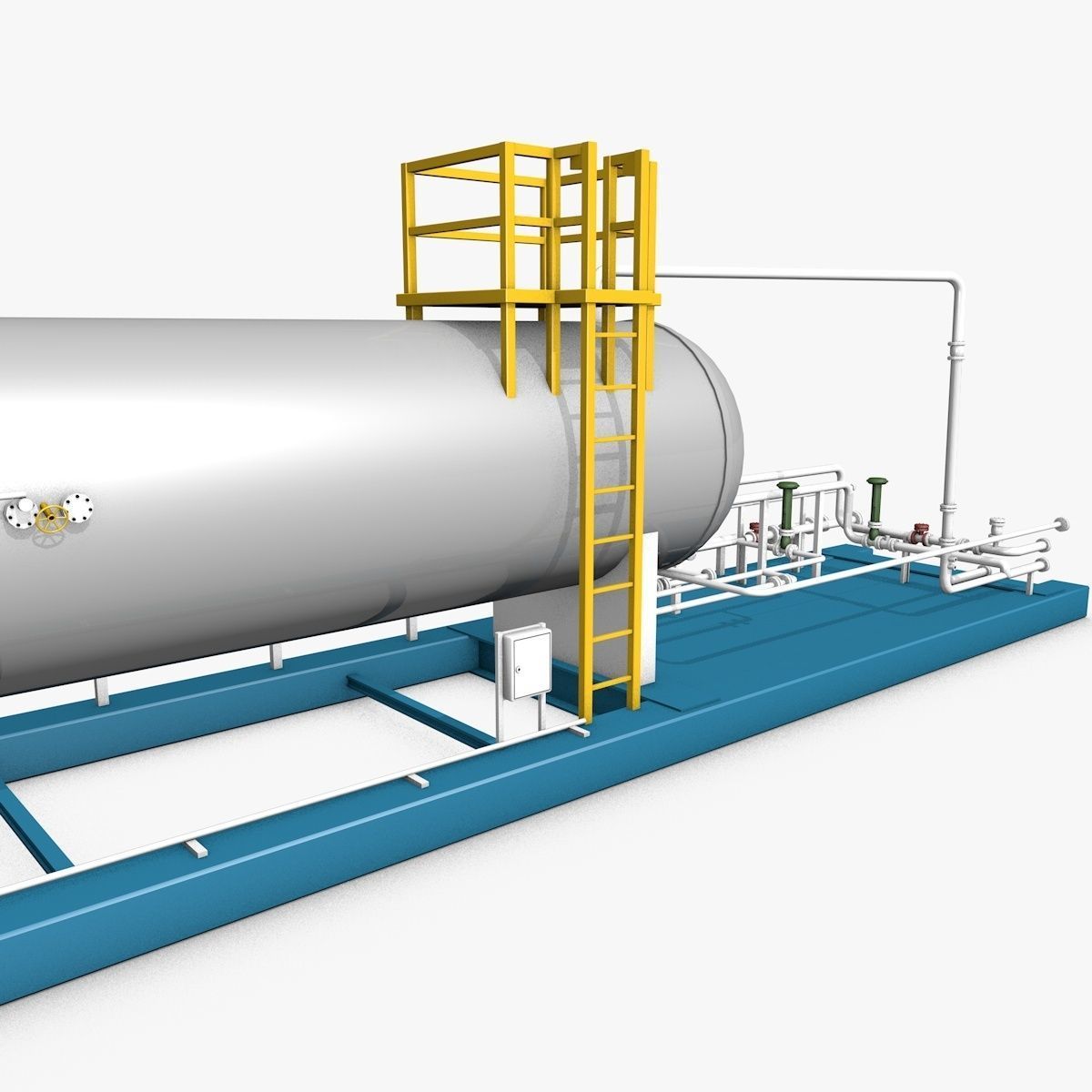 Industrial Boiler Construction 3D model_6