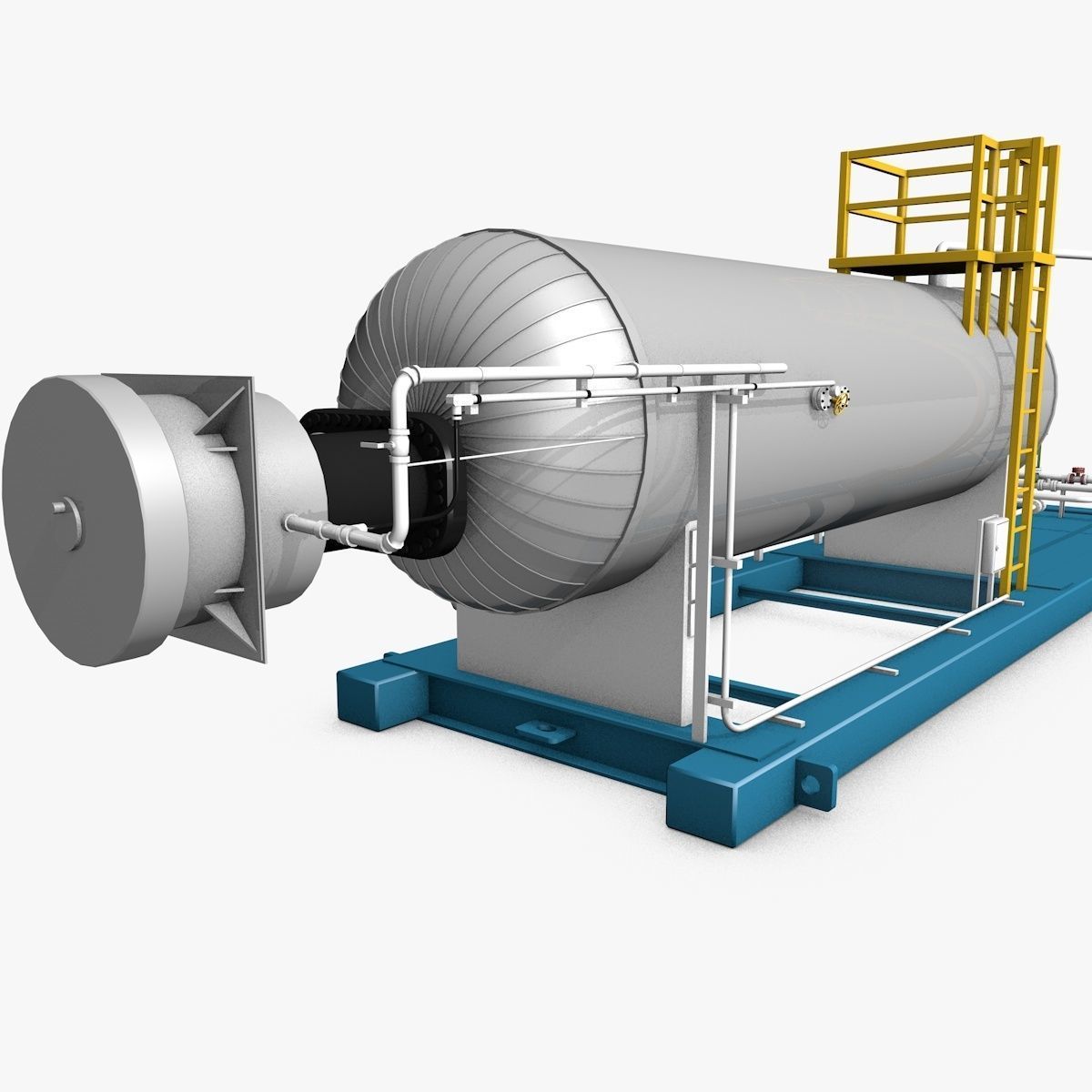 Industrial Boiler Construction 3D model_5
