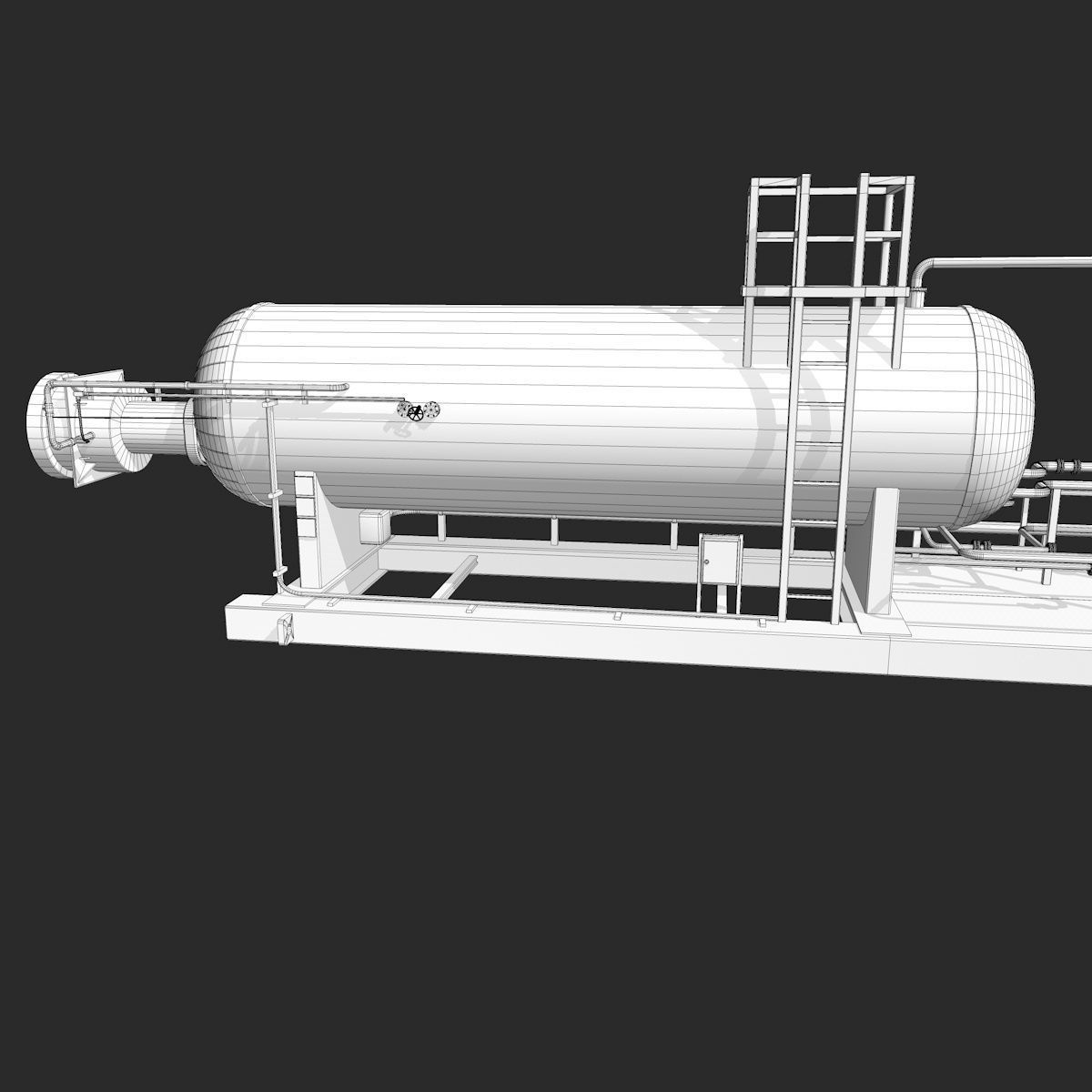 Industrial Boiler Construction 3D model_12