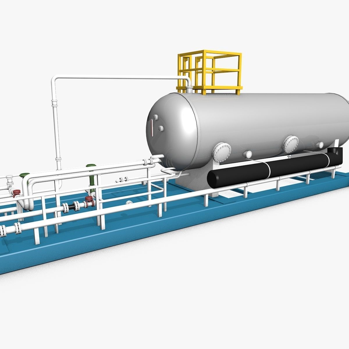 Industrial Boiler Construction 3D model_2