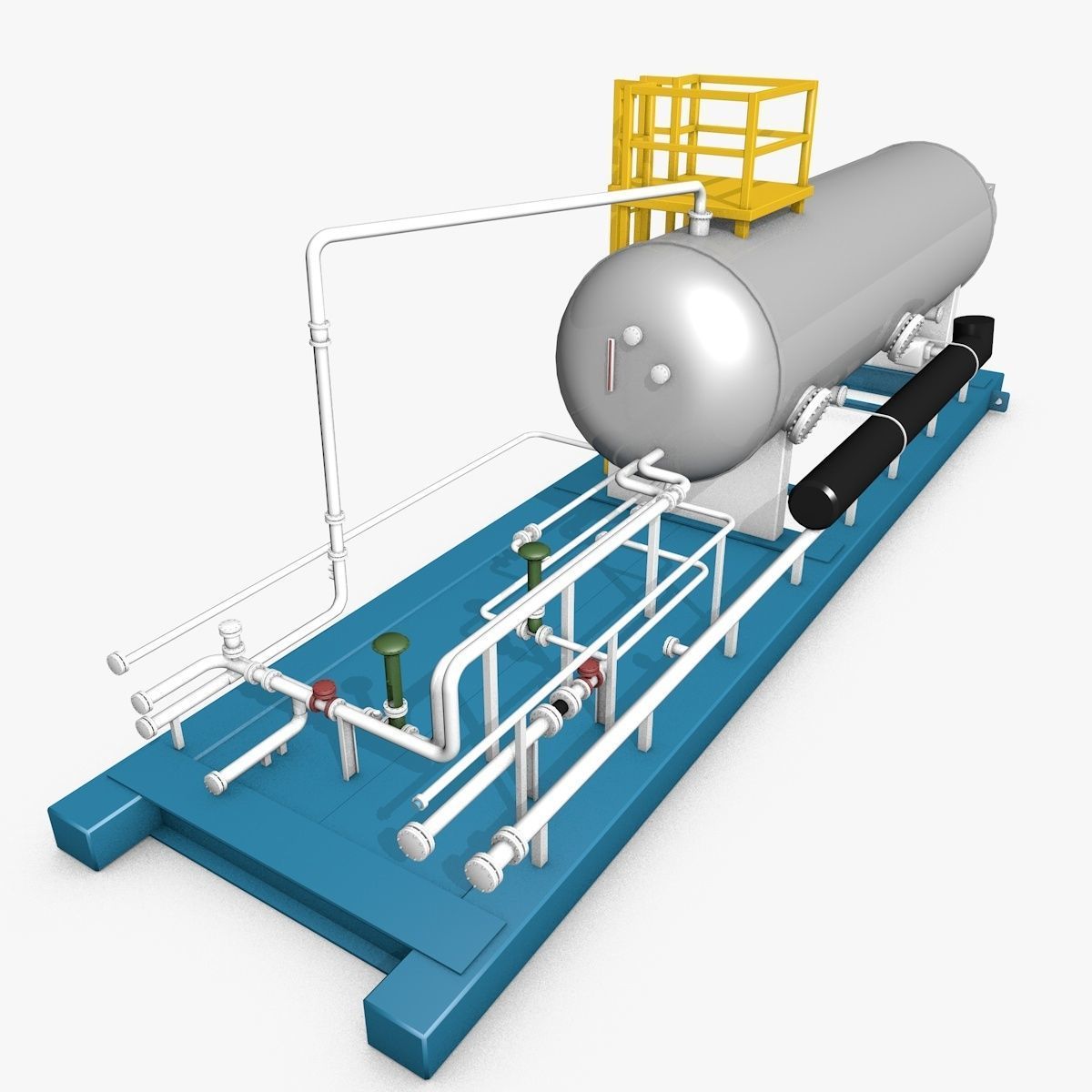 Industrial Boiler Construction 3D model_1
