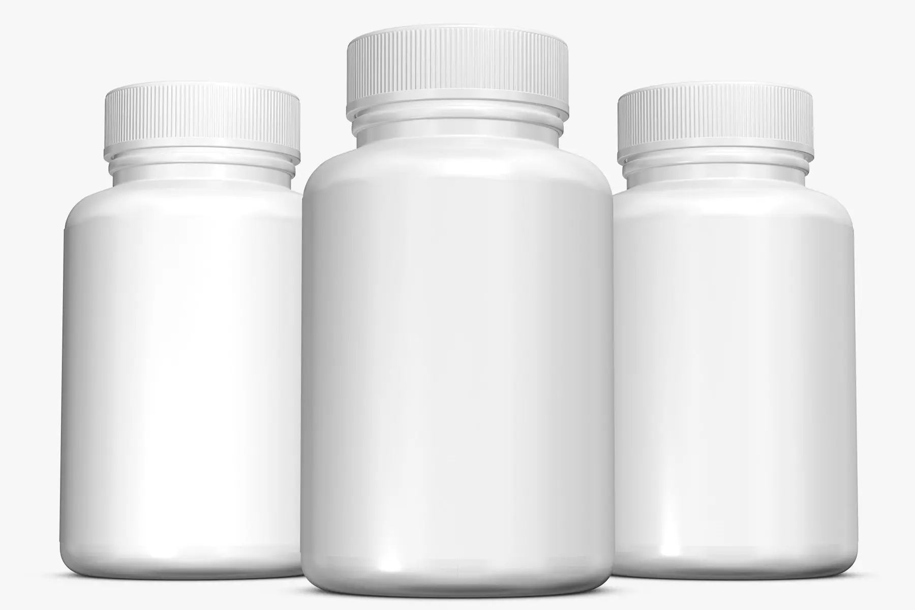 White Medicine Bottle 3D model