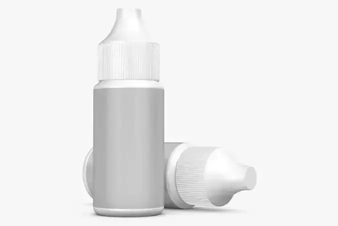 White Plastic Tube 3D model
