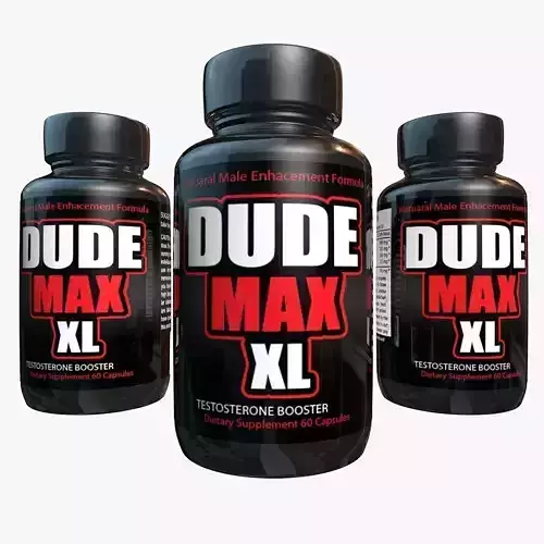 Dude Max Testosterone bottle 3D model
