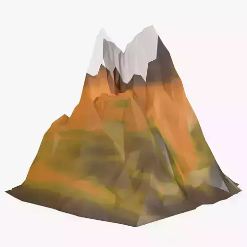 Mountain Model Low Poly polygonal