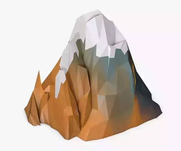 High Mountain Low Poly