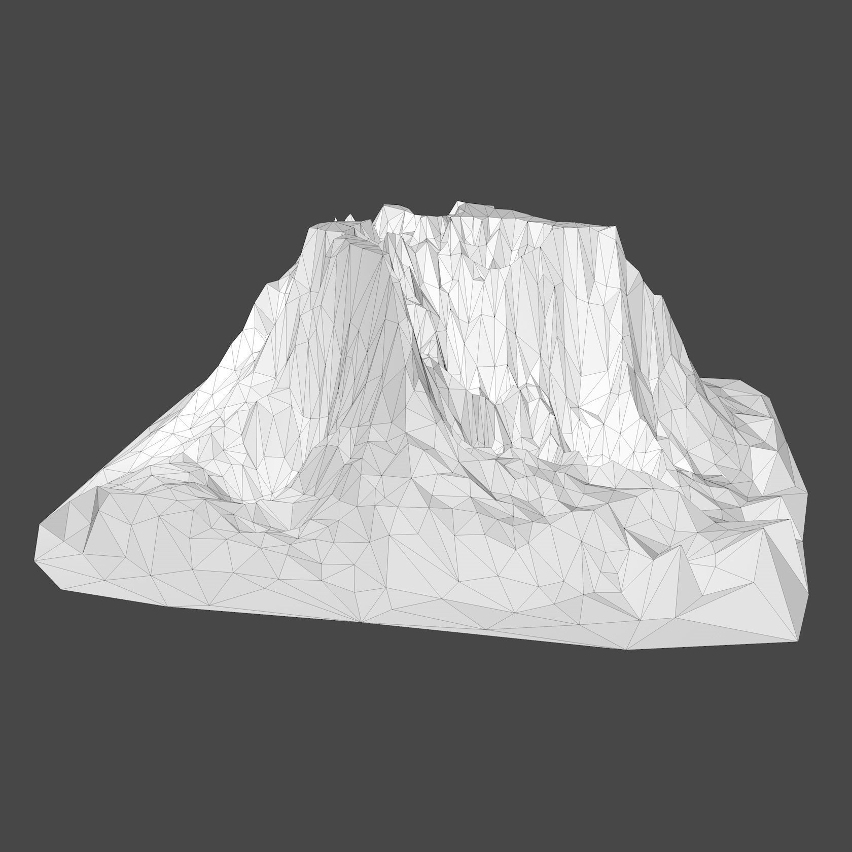 Mountain Landscape Low Poly 3D model_12