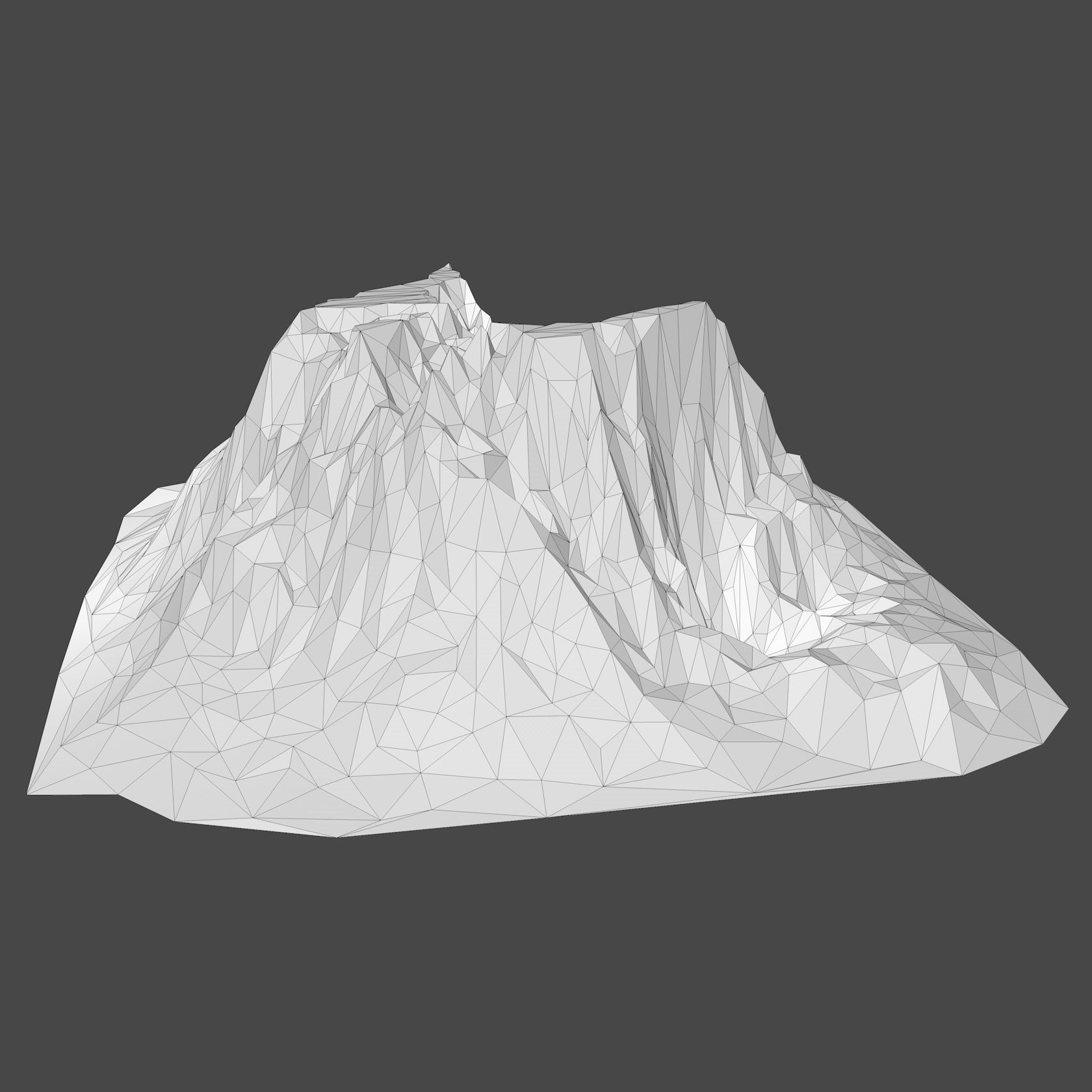 Mountain Landscape Low Poly 3D model_9