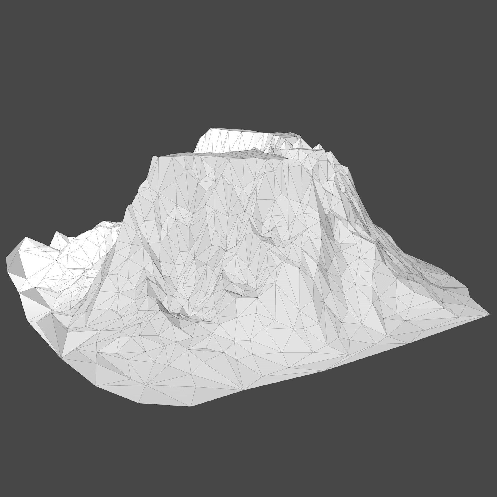 Mountain Landscape Low Poly 3D model_13