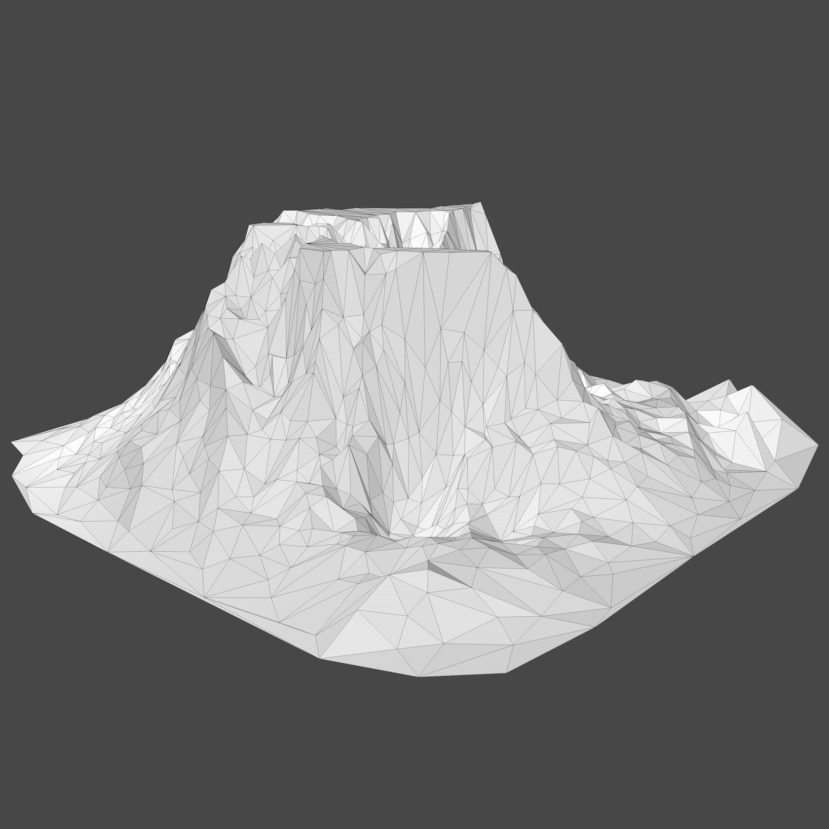 Mountain Landscape Low Poly 3D model_10