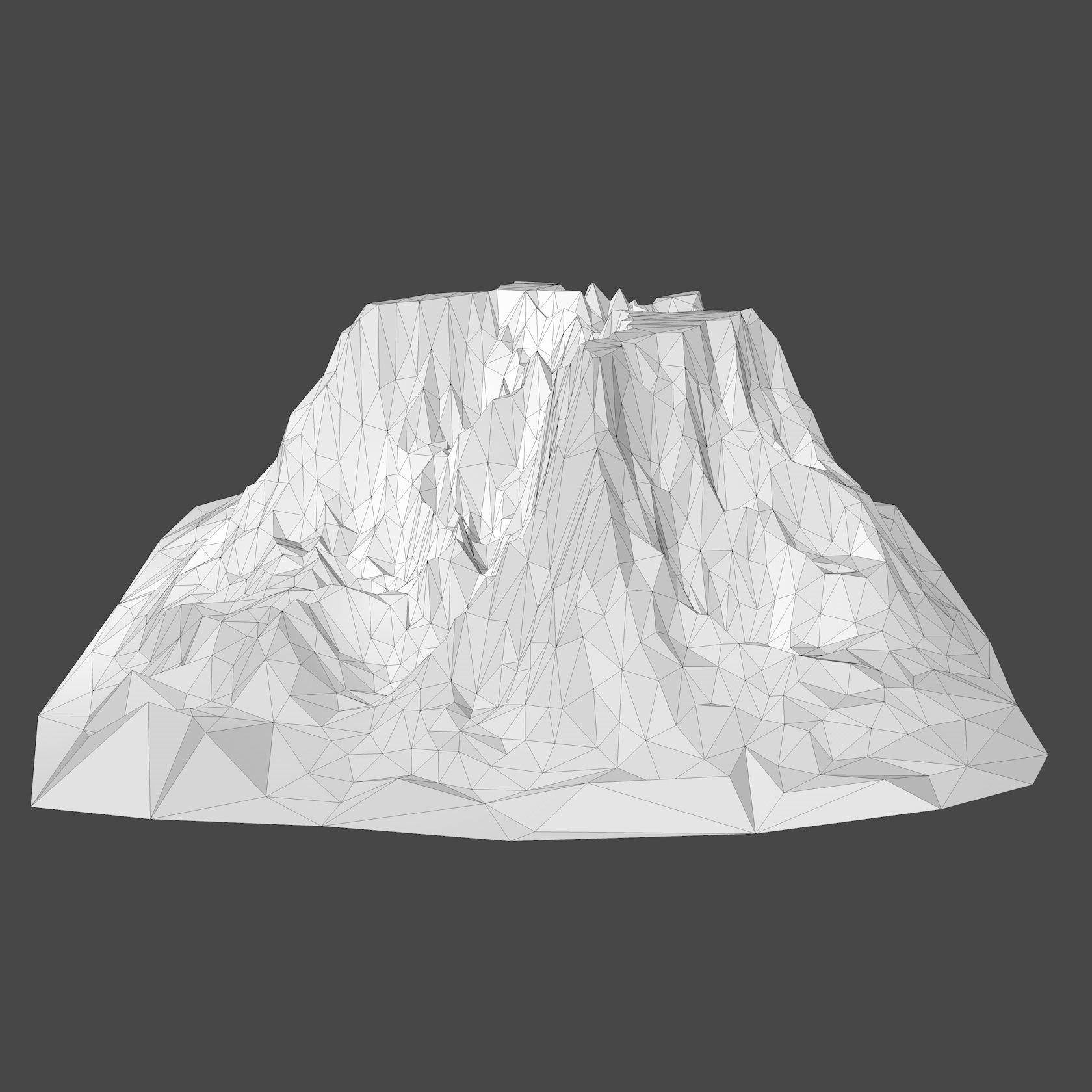 Mountain Landscape Low Poly 3D model_14