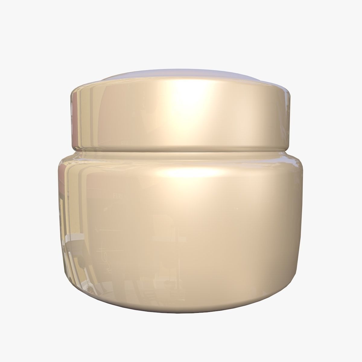 Cosmetics Cream Jar  3D model_4