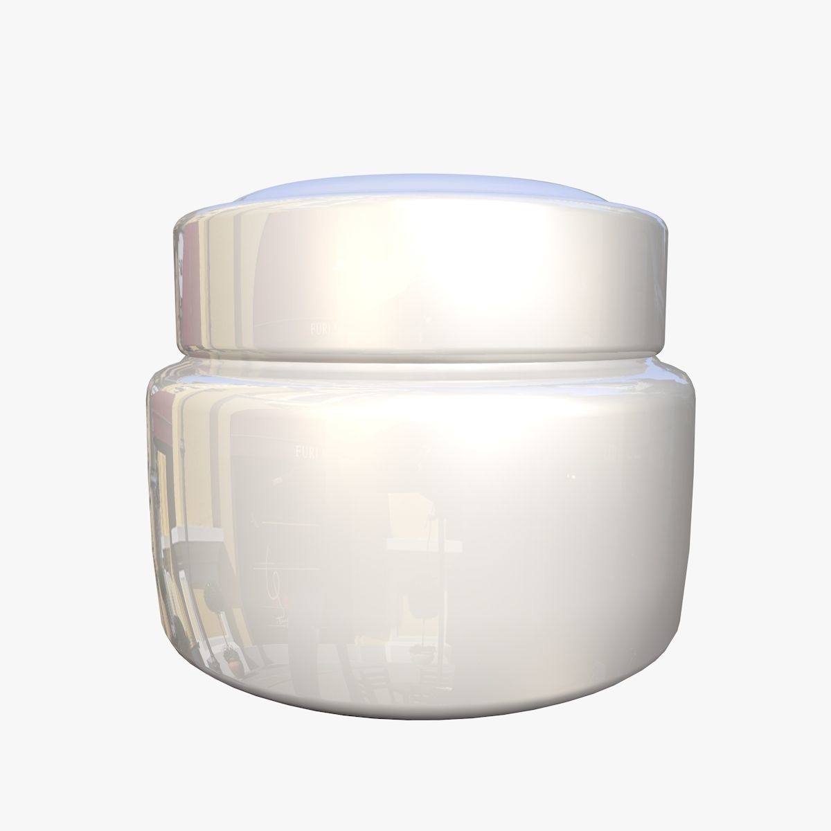 Cosmetics Cream Jar  3D model_2