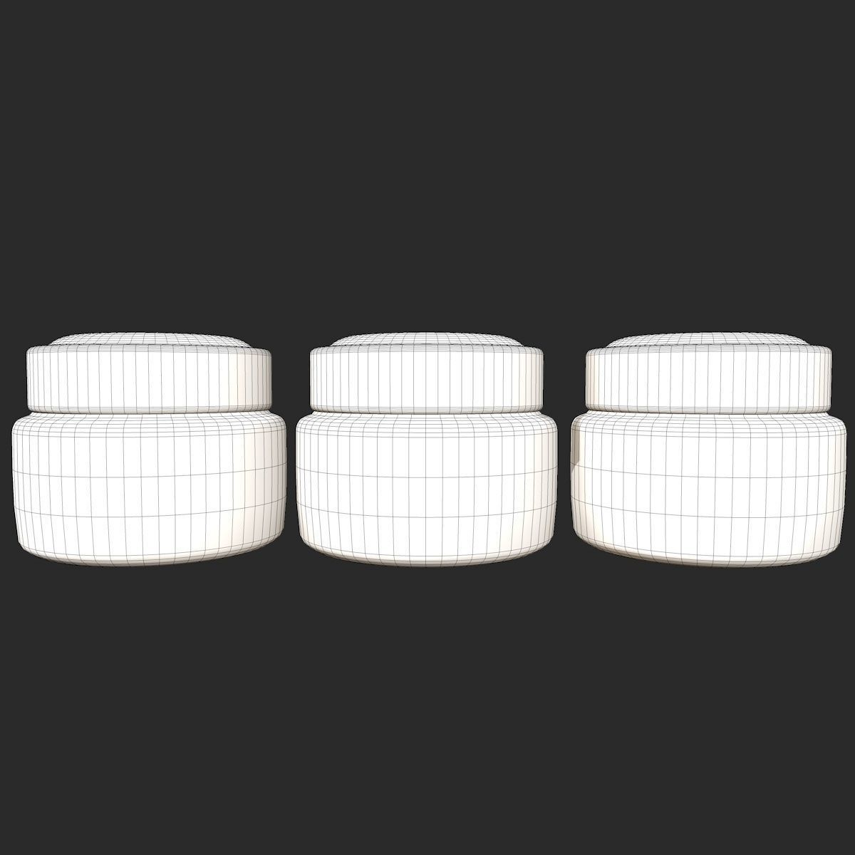 Cosmetics Cream Jar  3D model_8