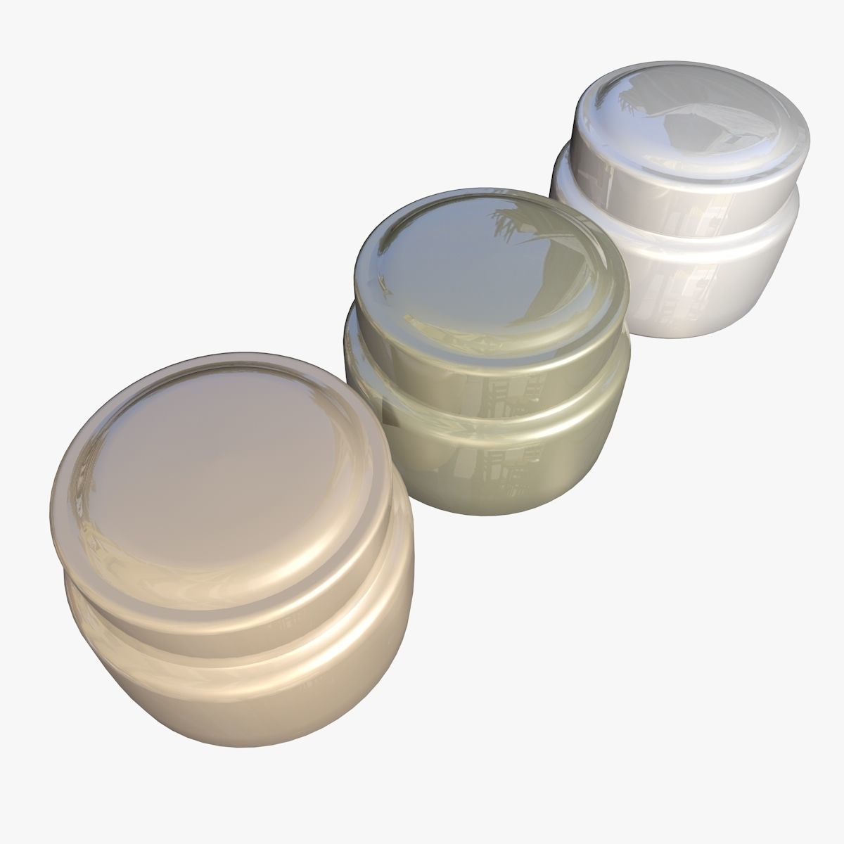 Cosmetics Cream Jar  3D model_1
