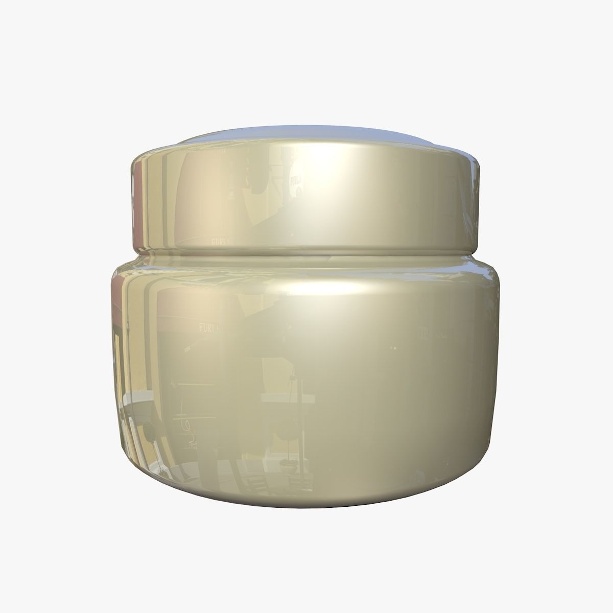 Cosmetics Cream Jar  3D model_3
