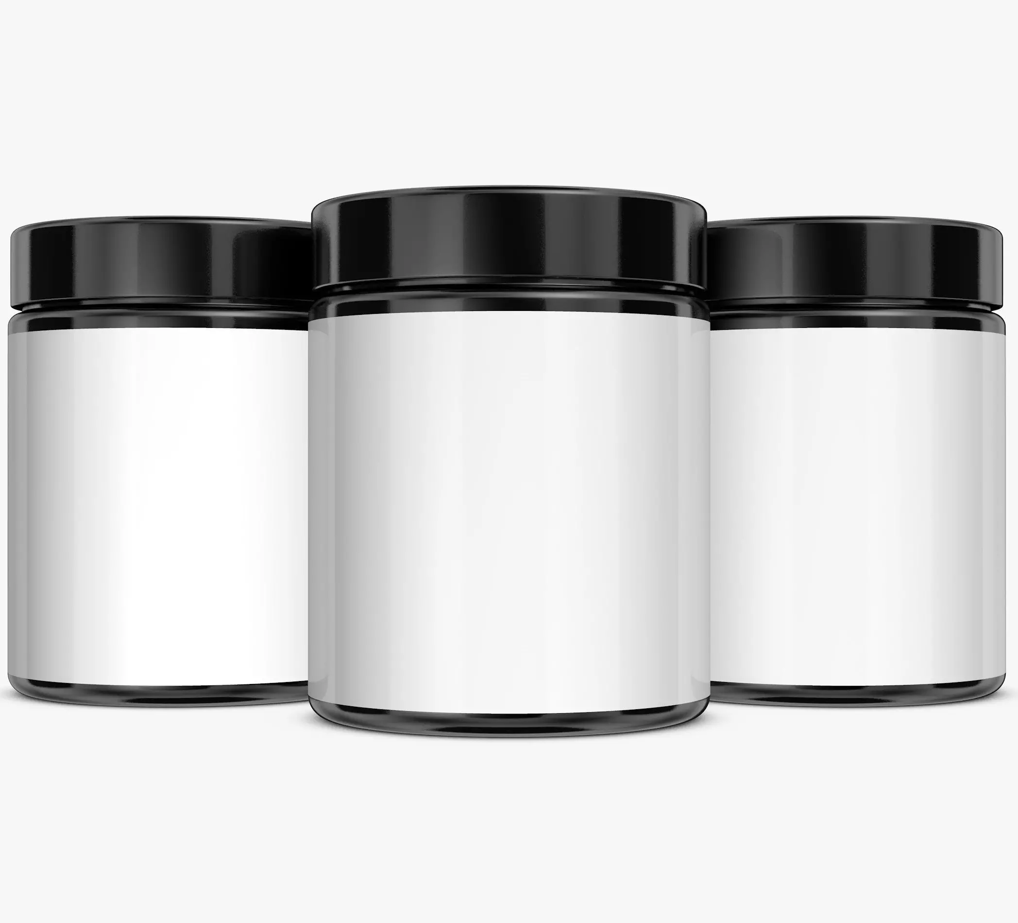 Jar with Label and Cover 3D model_0