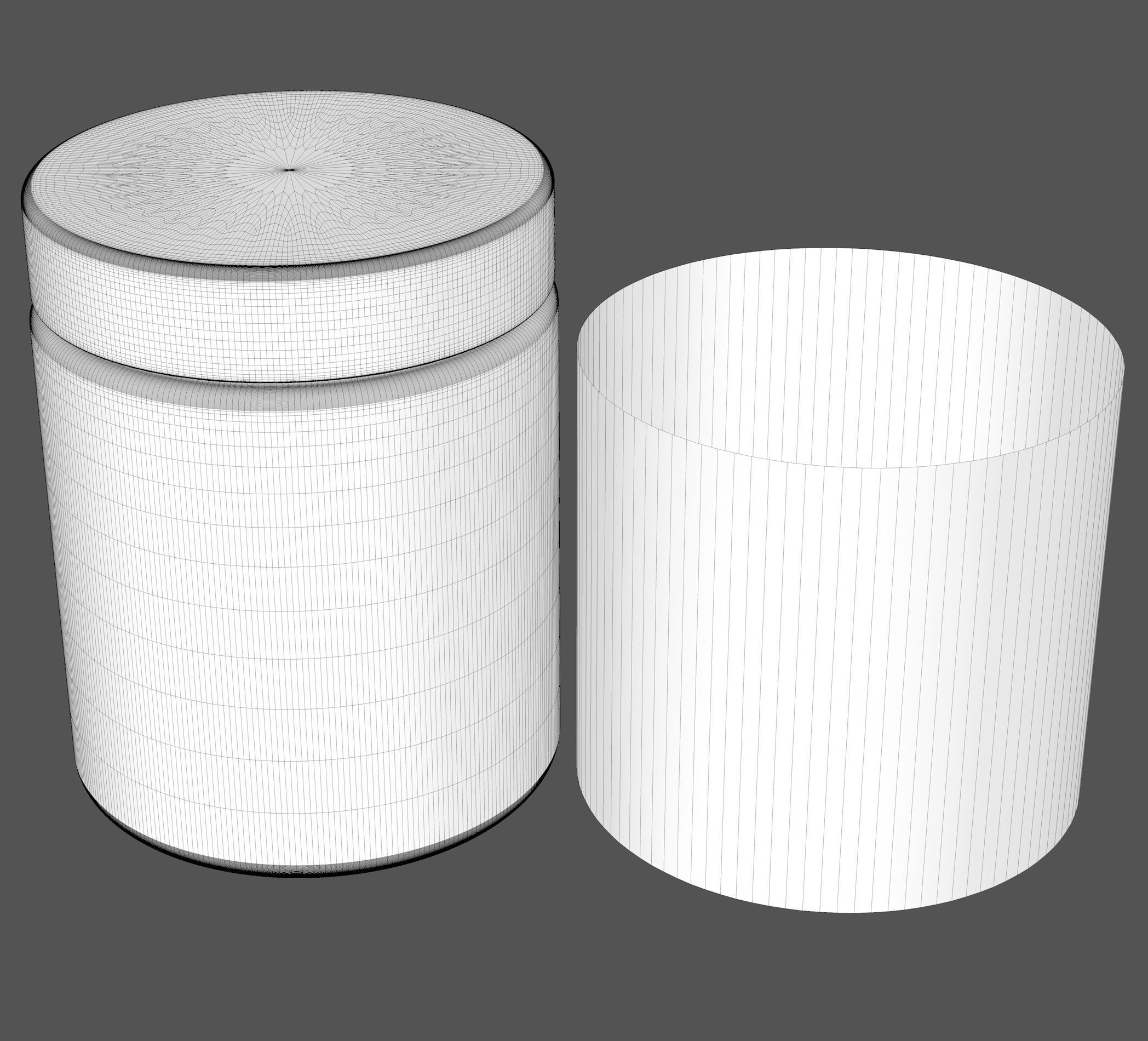 Jar with Label and Cover 3D model_7