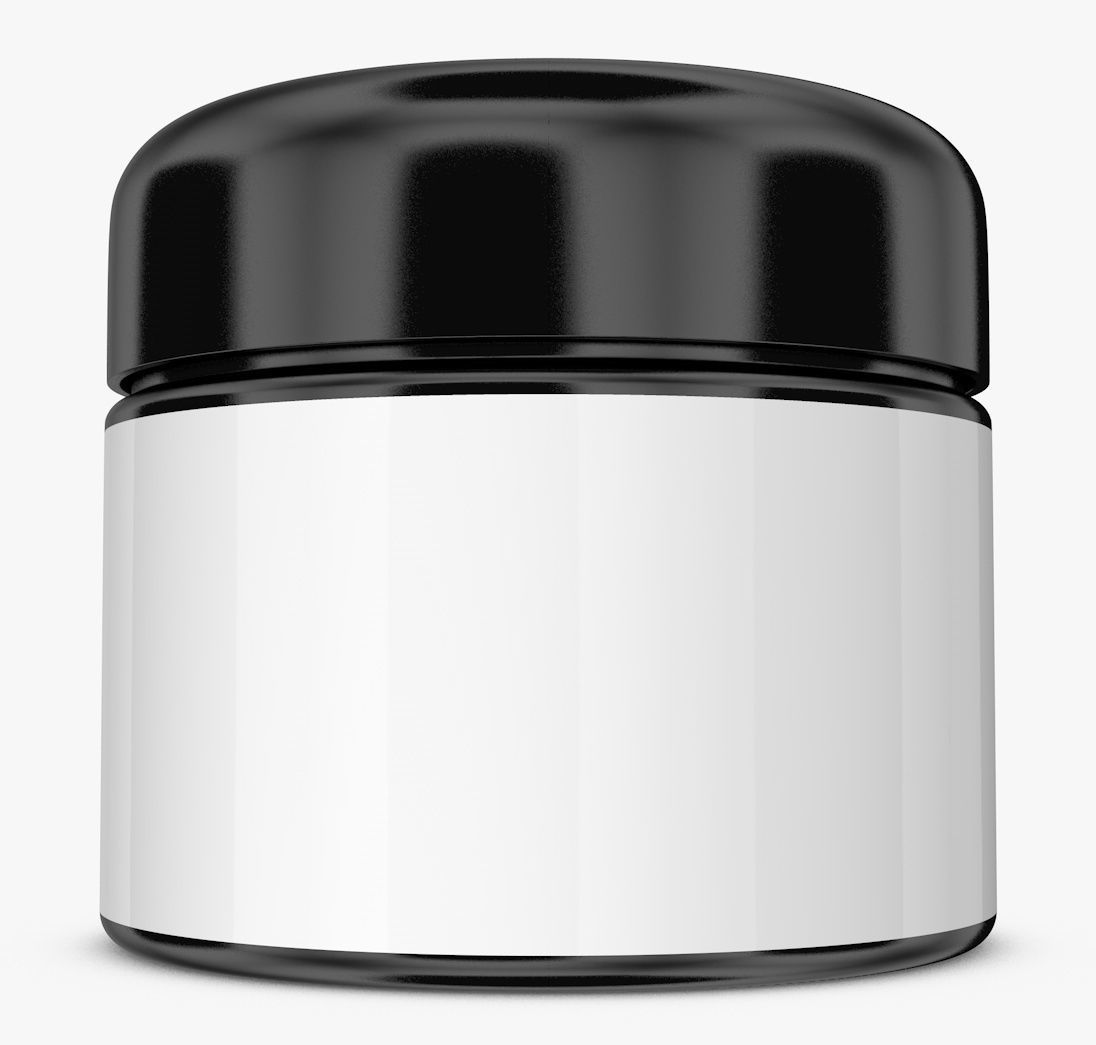 Jar with Label and Cover 3D model_3