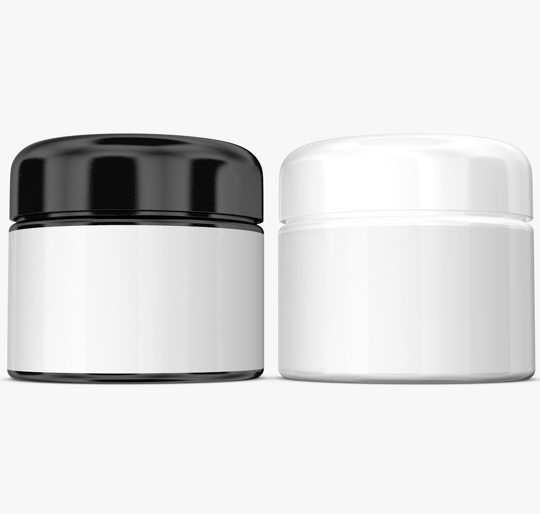 Jar with Label and Cover 3D model_2