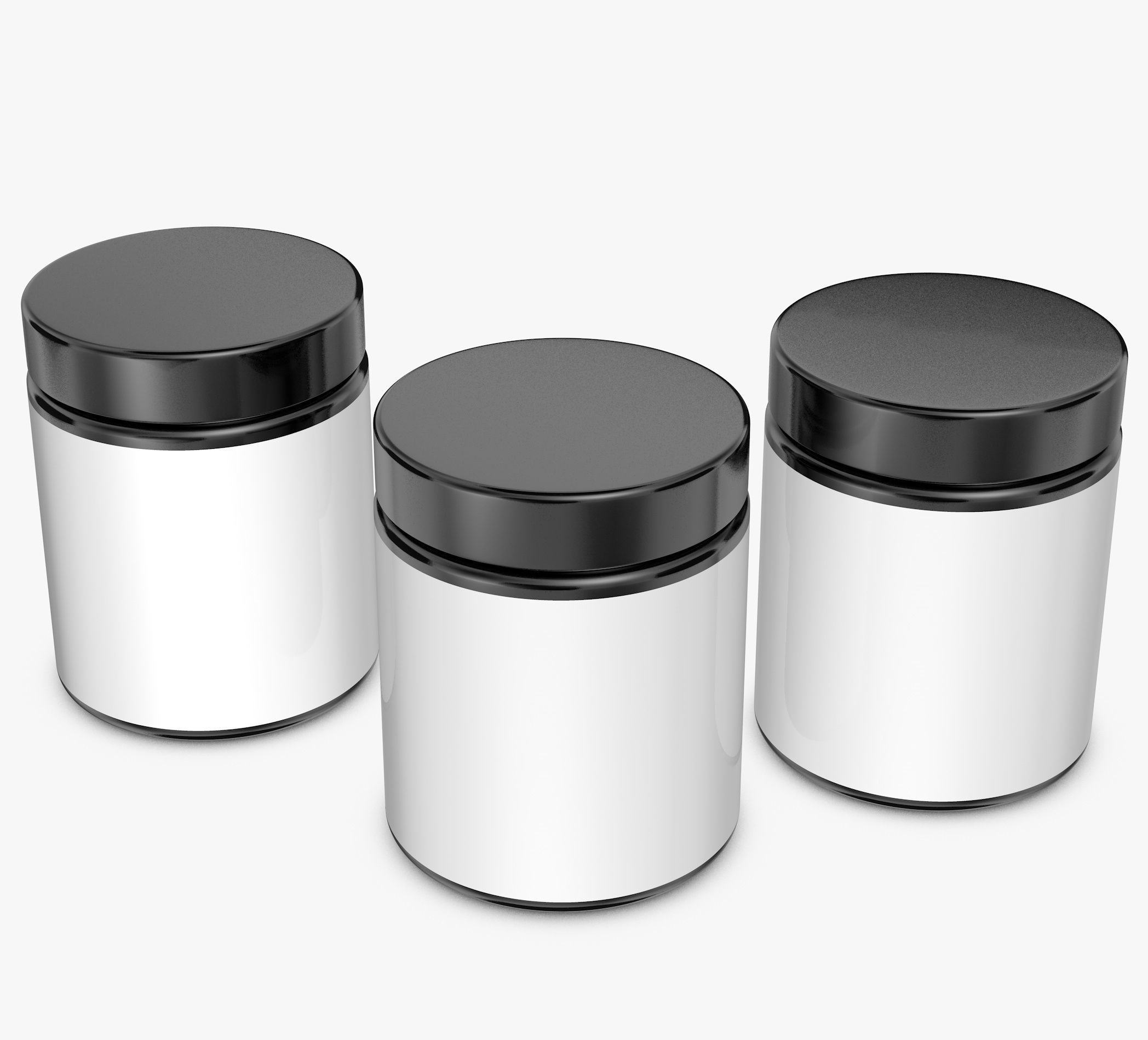 Jar with Label and Cover 3D model_1