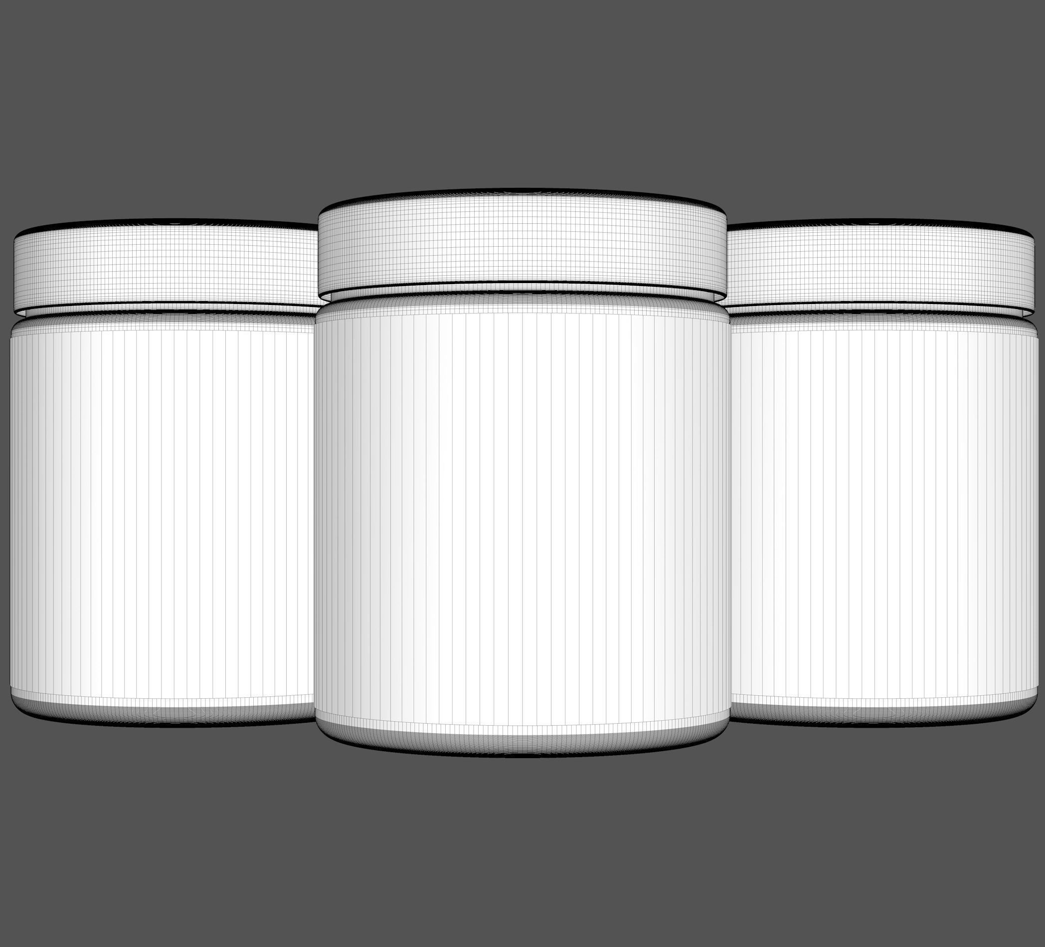 Jar with Label and Cover 3D model_13