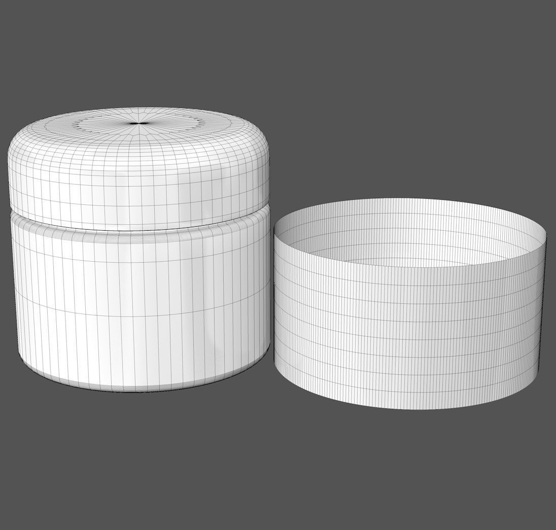Jar with Label and Cover 3D model_12