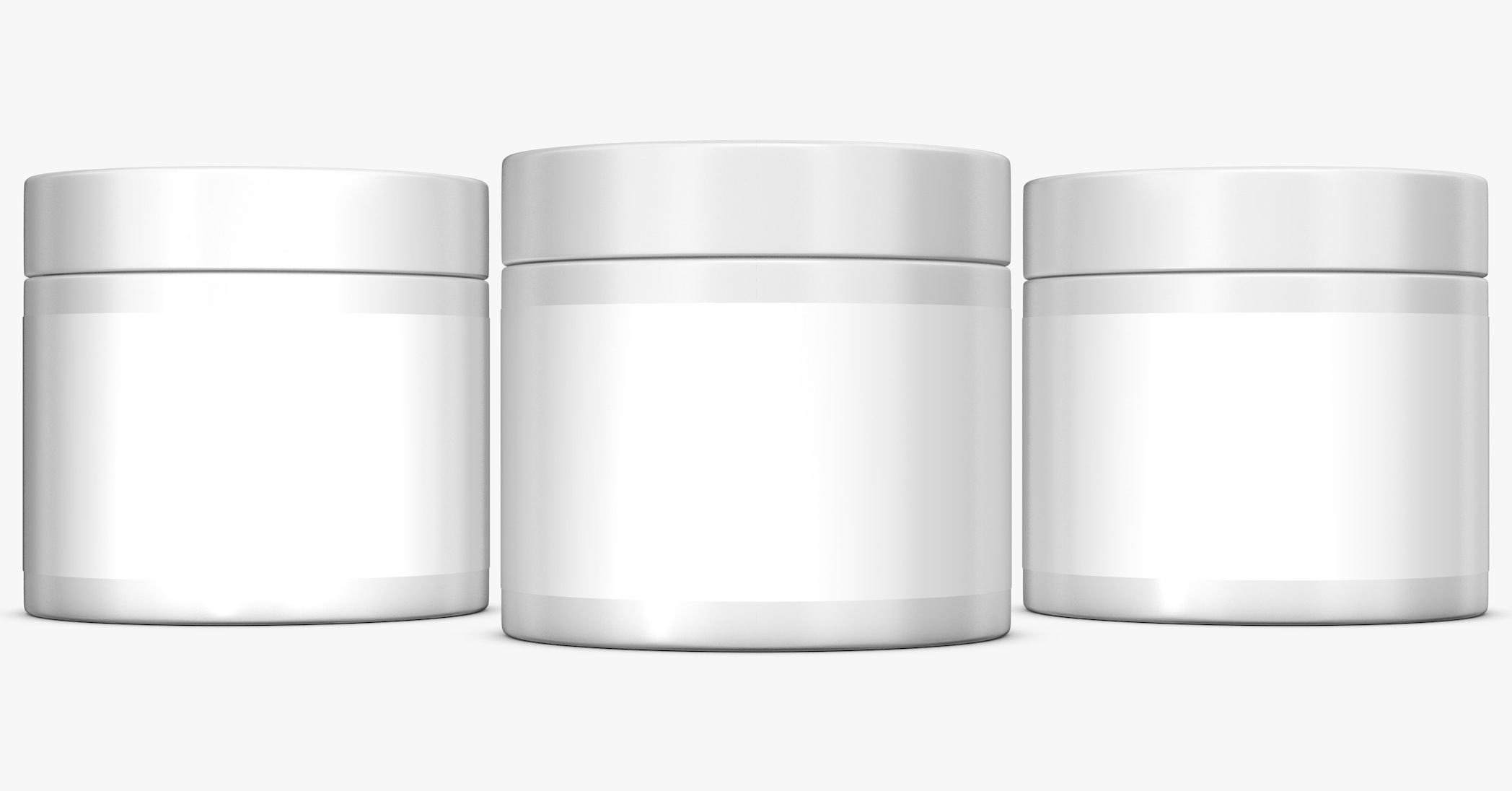Cosmetics Jar with Cream 3D model_2