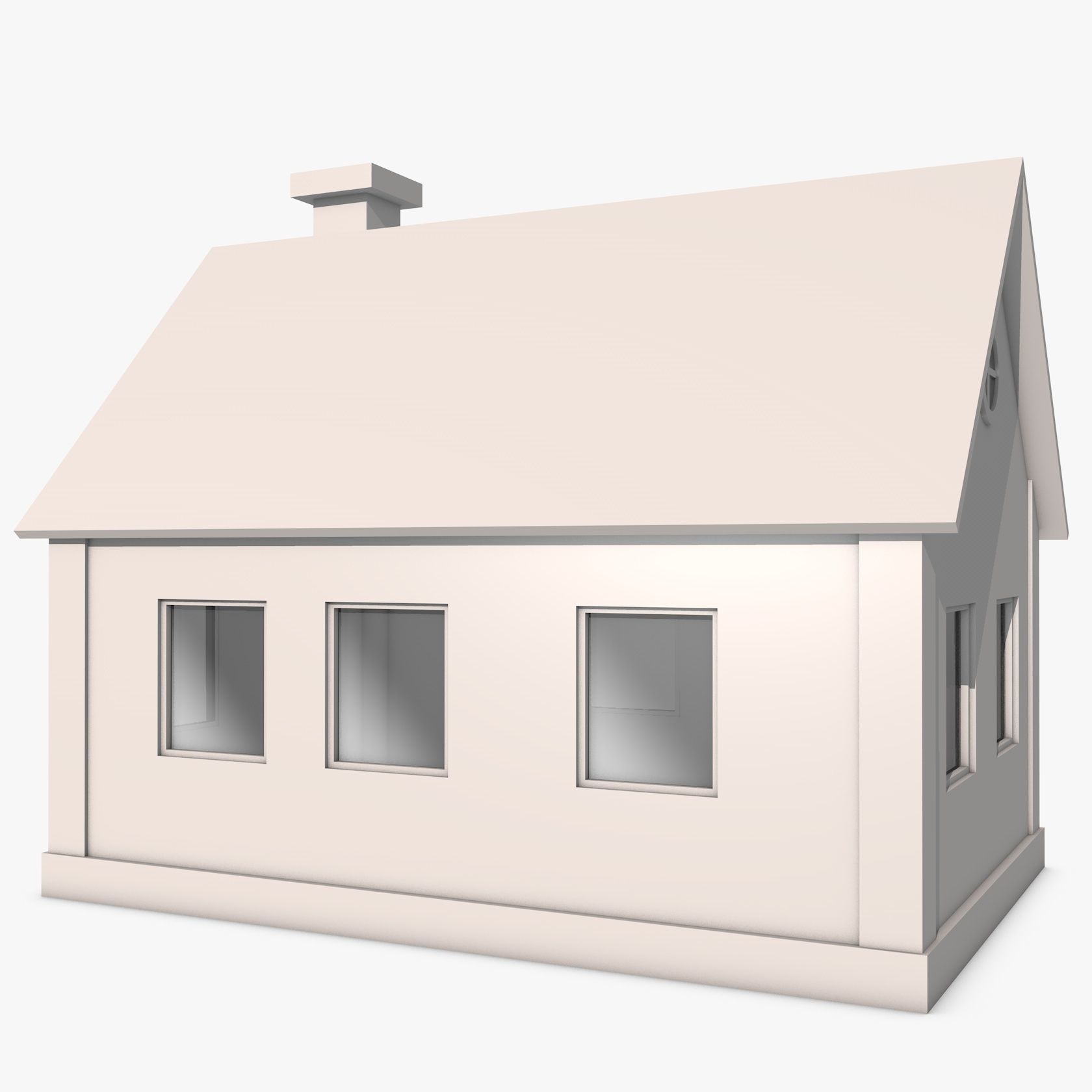 House with Solar Panel 3D model_5