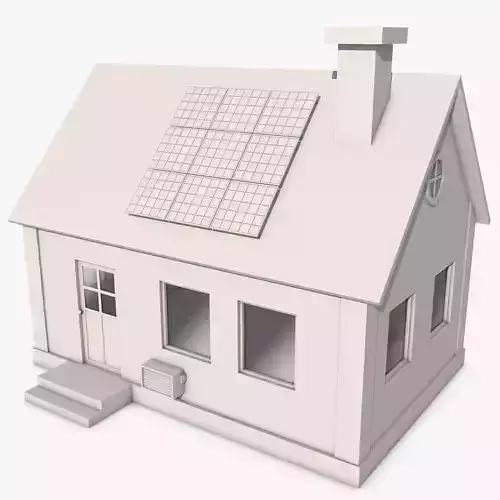 House with Solar Panel