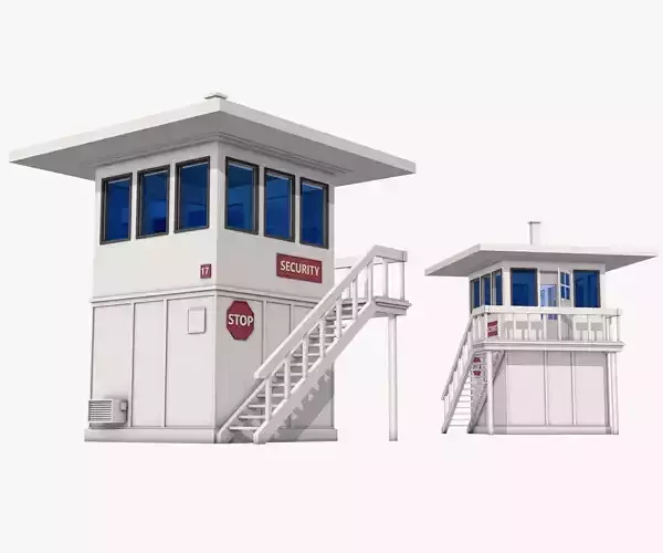 Security Guard House Model 3D model