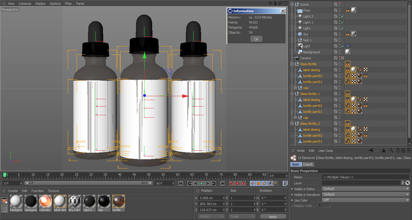 Red Glass Eye Dropper 3D model_7