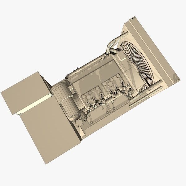 Yellow Generator 3D model_6