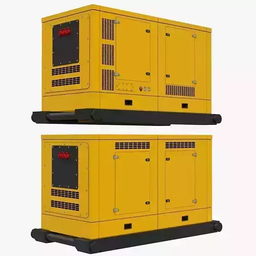 Yellow Industrial Gas Generator