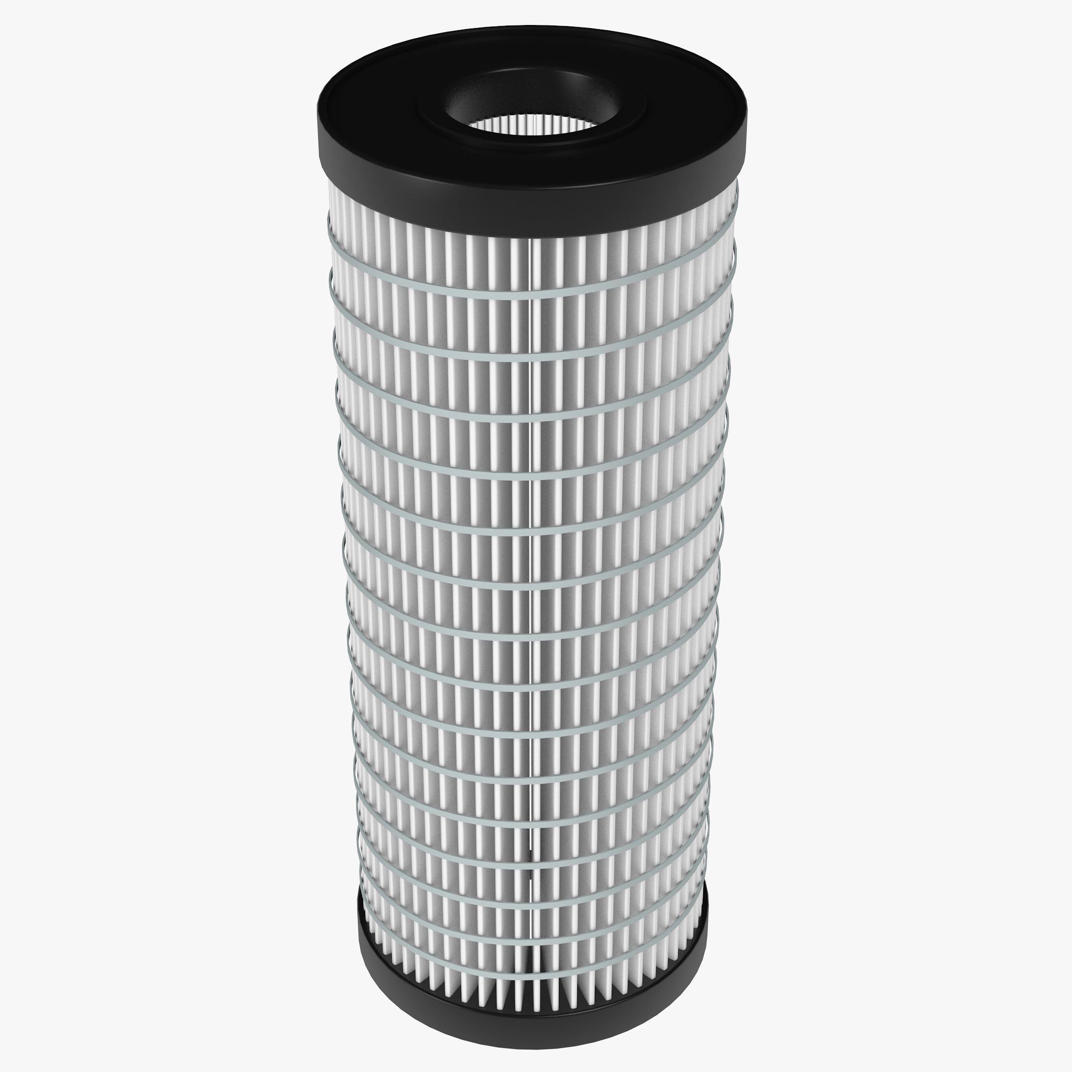 Black and White Air Filters 3D model_2
