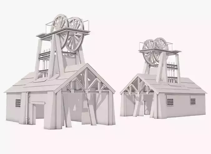 Industrial Factory Model 3D model