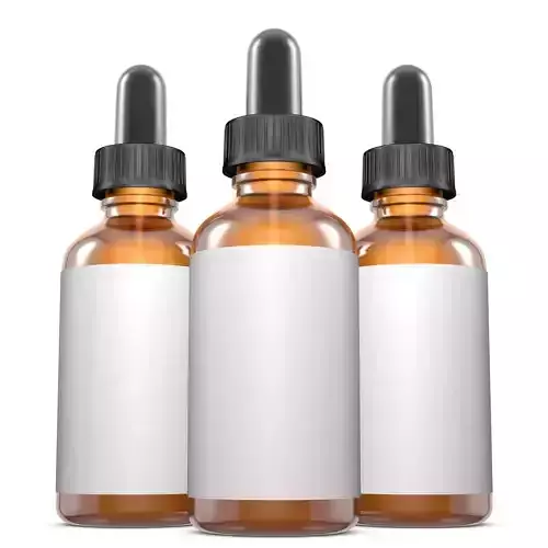 Orange Eye Dropper Bottle 3D model