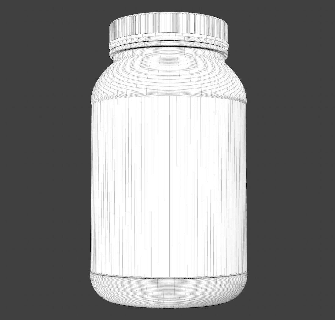 Three Colors Plastic Bottles 3D model_11