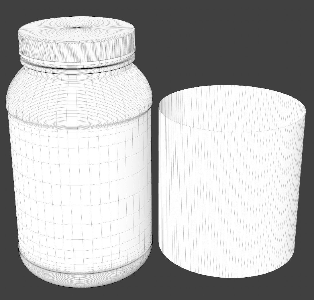 Three Colors Plastic Bottles 3D model_10