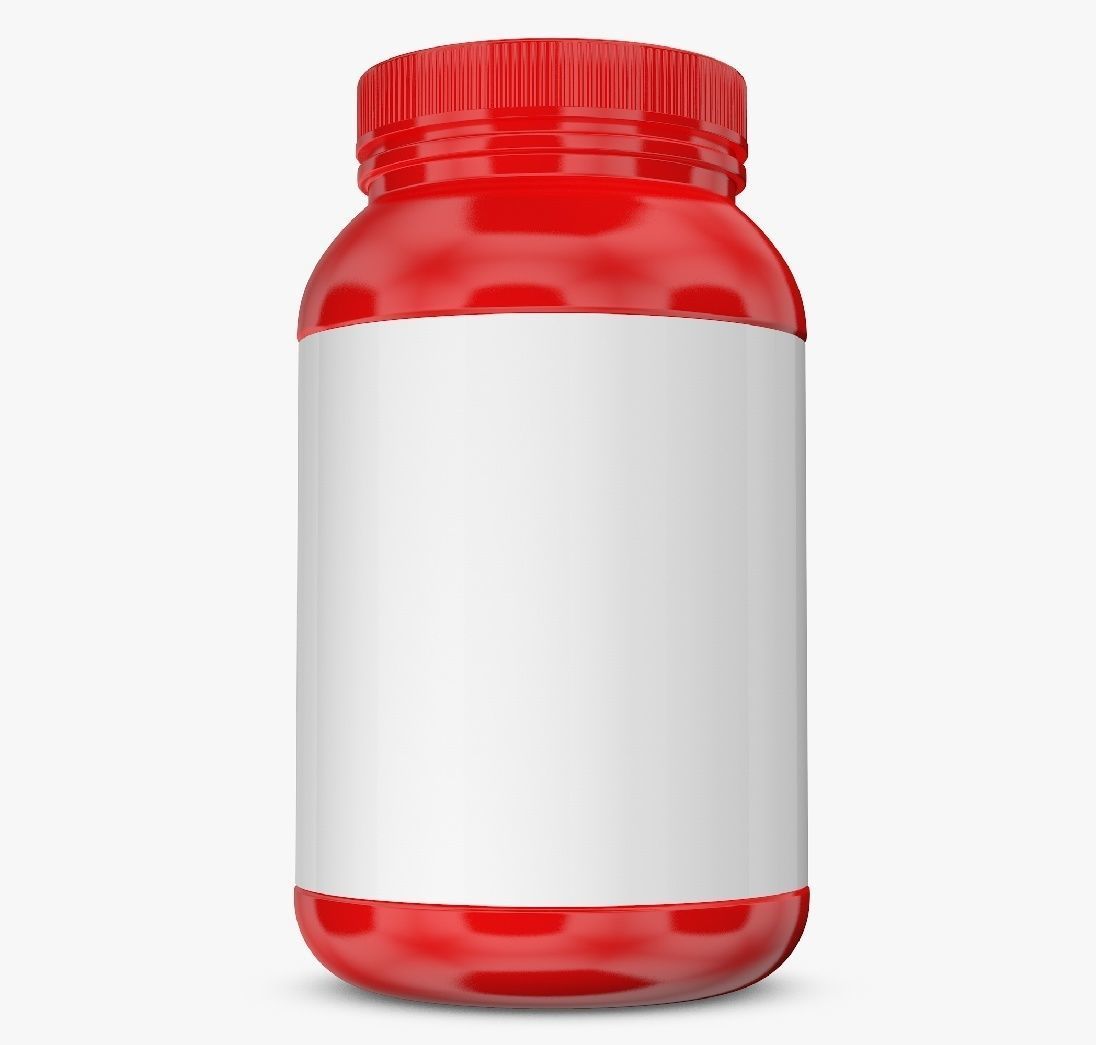 Three Colors Plastic Bottles 3D model_4