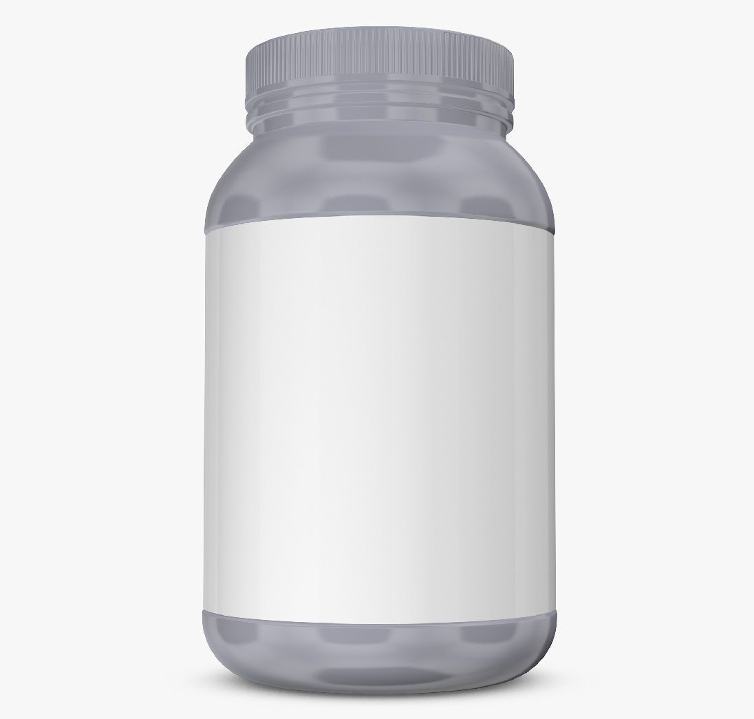 Three Colors Plastic Bottles 3D model_5