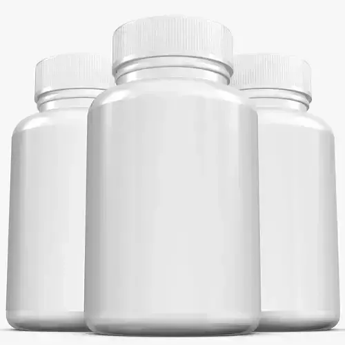 White Plastic Bottle With Cover