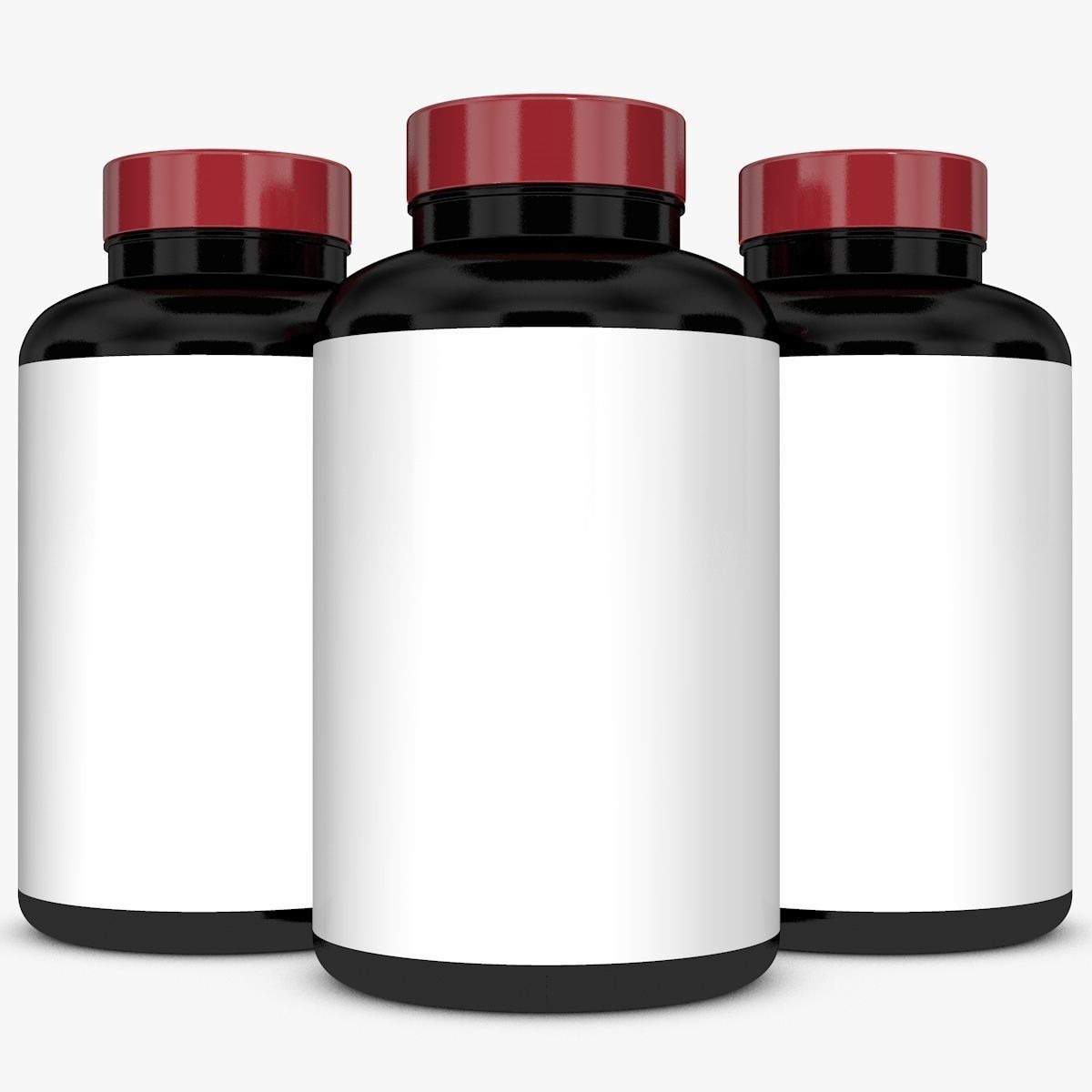 Medicine Container With Pills 3D model_2