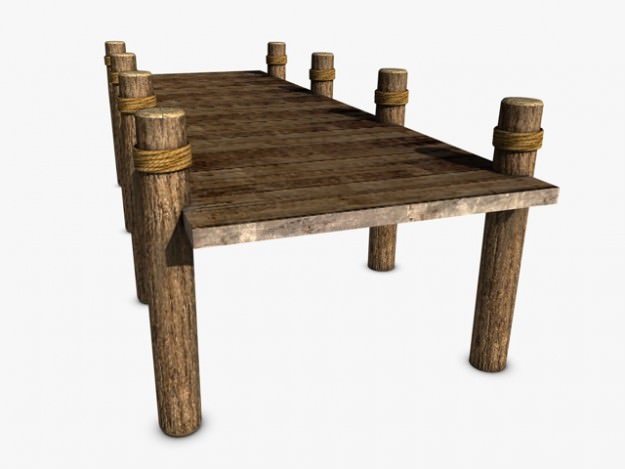 Old pier 3D model_5
