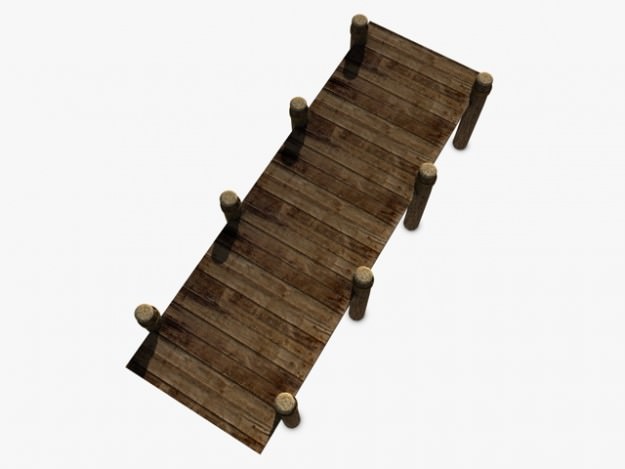Old pier 3D model_2