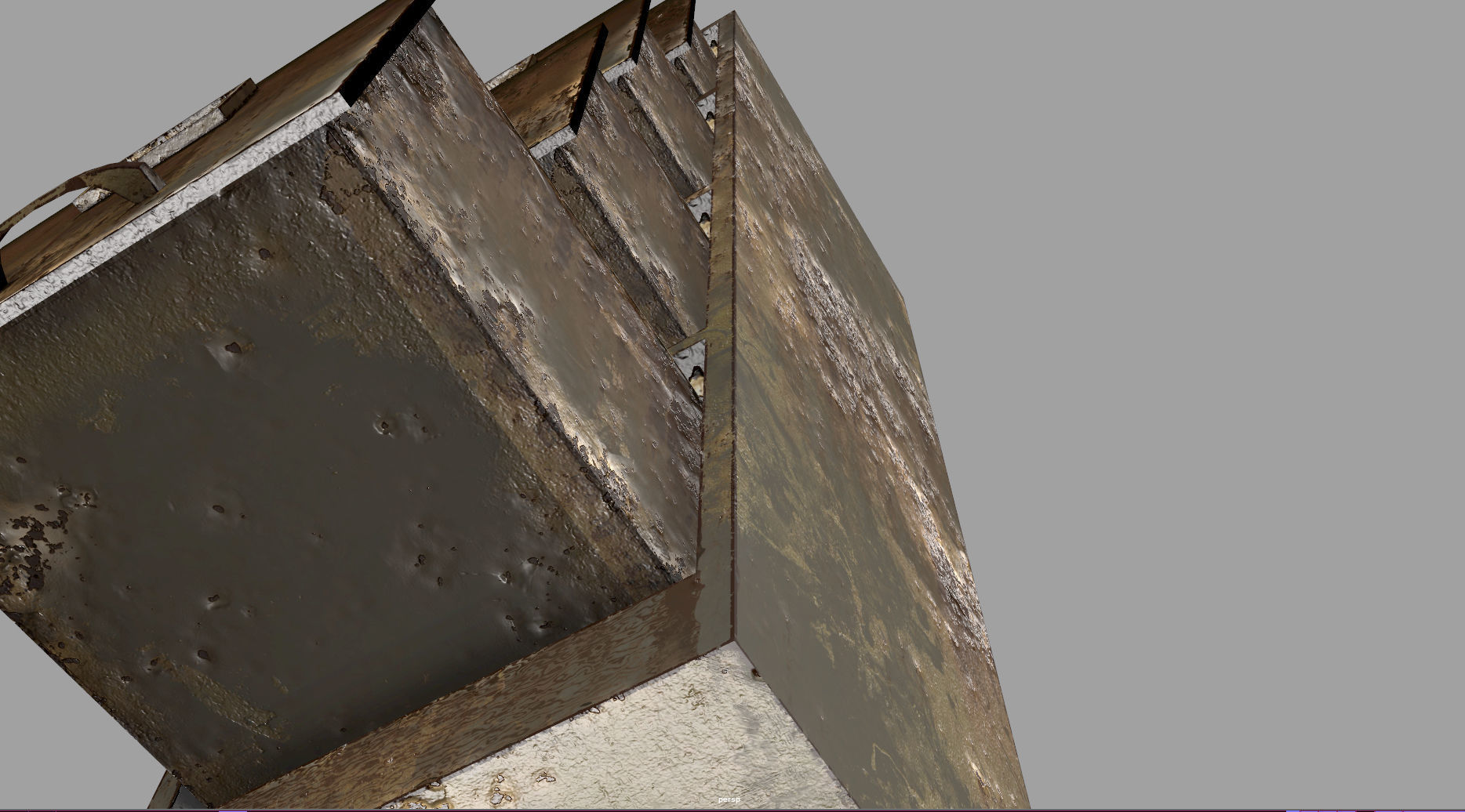 File cabinet - PBR - Game Ready Low-poly 3D model_5