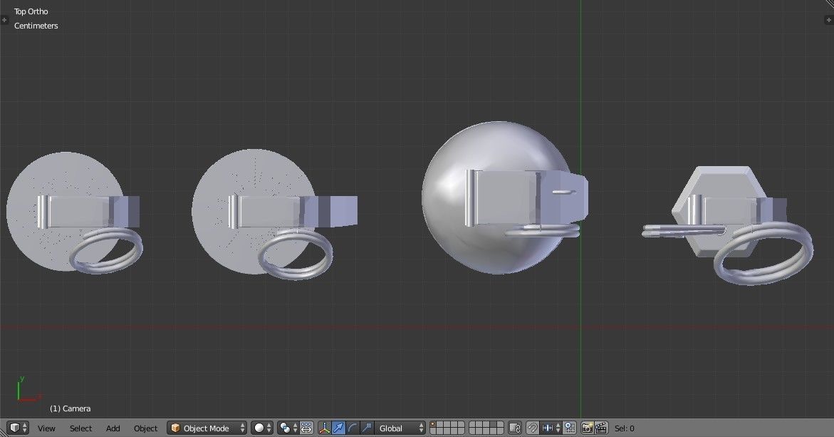 Grenades Pack Collection - M67 - AN-M18 Smoke- AN-M14 - M84 Stun Low-poly 3D model_16