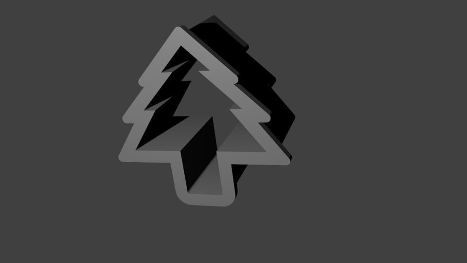 Christmas Tree Coockies Form 3D print model_0